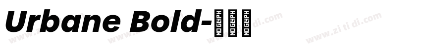 Urbane Bold字体转换